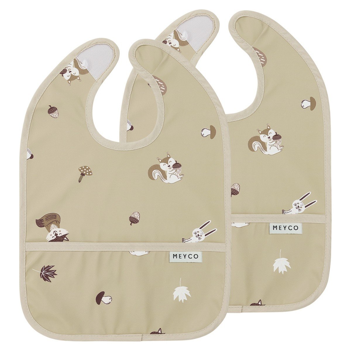 PACK 2 BABEROS CON BOLSILLO MEYCOBABY