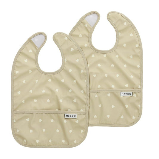 PACK 2 BABEROS CORAZONES MEYCO BABY
