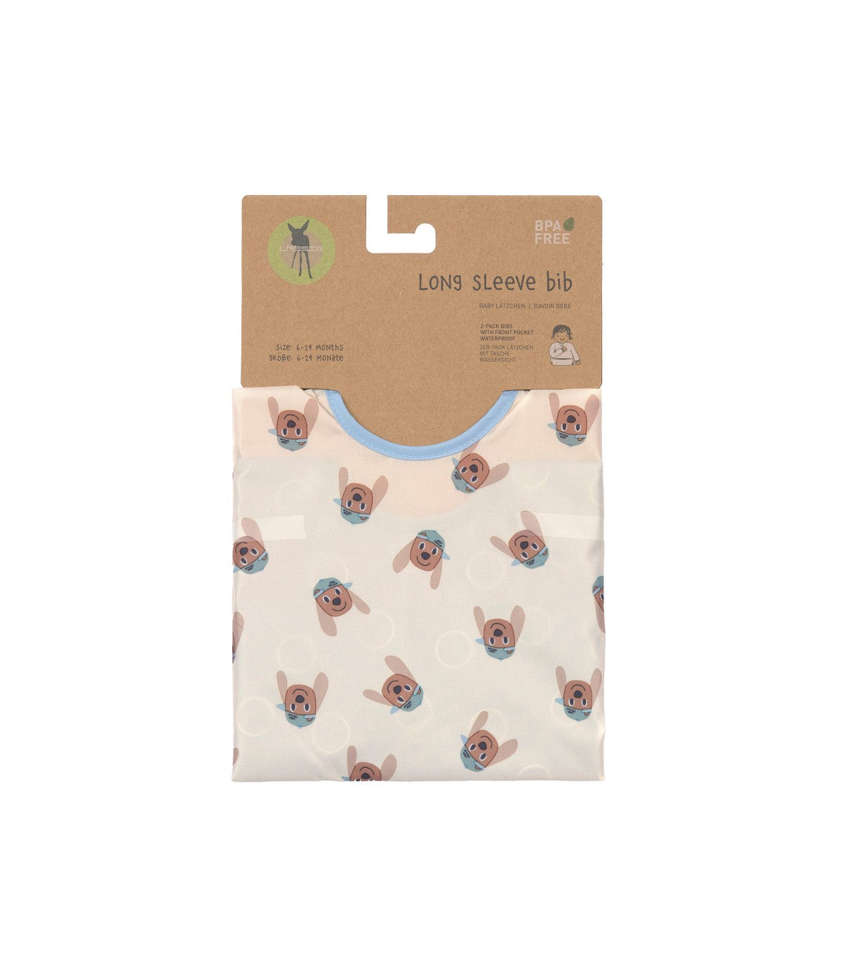Pack 2 U. baberos de manga larga Lässig