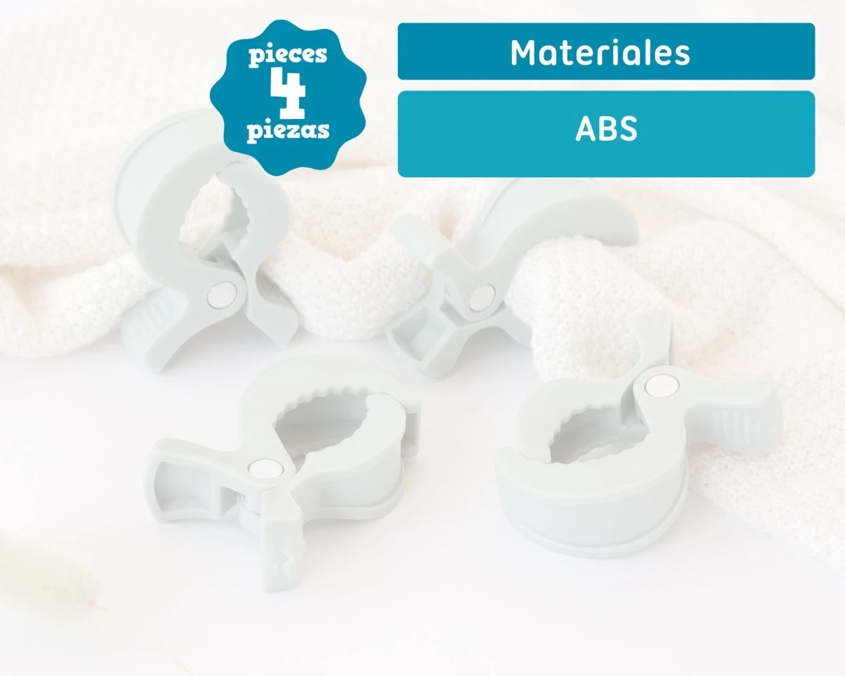 Pinzas para muselinas mint de Kiokids