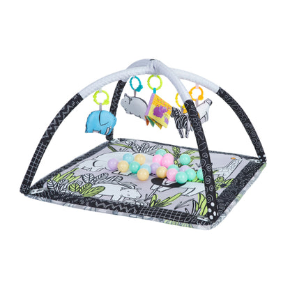 Alfombra de juego con 18 bolas Jungle de Kikkaboo