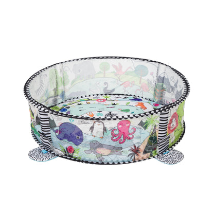 Alfombra de juego con 30 bolas Animals World y Marshmallow de Kikkaboo