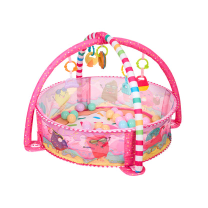 Alfombra de juego con 30 bolas Animals World y Marshmallow de Kikkaboo