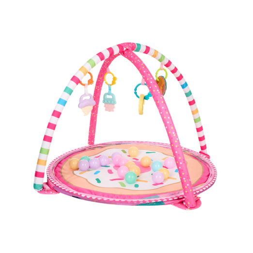 Alfombra de juego con 30 bolas Animals World y Marshmallow de Kikkaboo