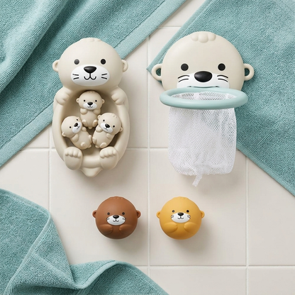 Set de Juego para el Baño de Nutrias – 5 Piezas de Twinly