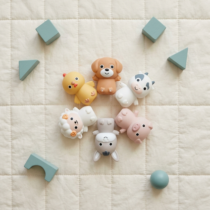 Set de Animales de Granja para Dedos – 6 Piezas de Twinly