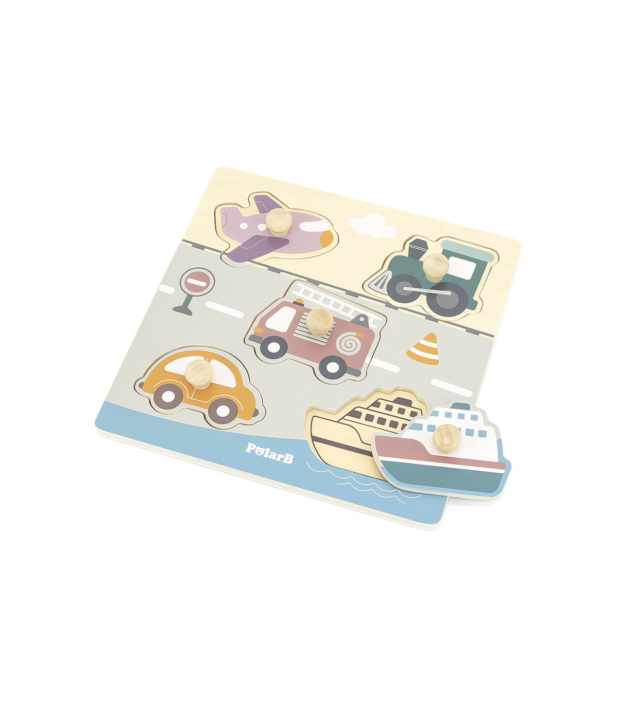 Puzzle de Madera Transportes PolarB