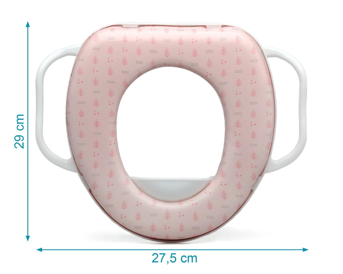 Reductor wc rosa con asas de Kiokids