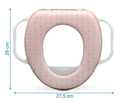 Reductor wc rosa con asas de Kiokids