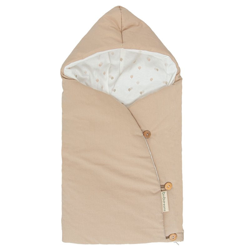 Saco arrullo con capucha Ciel Blanco Lino Bimbi Casual 44x88