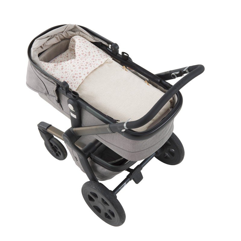 Saco Capazo X Sin Capucha Natural Rosa Cambrass