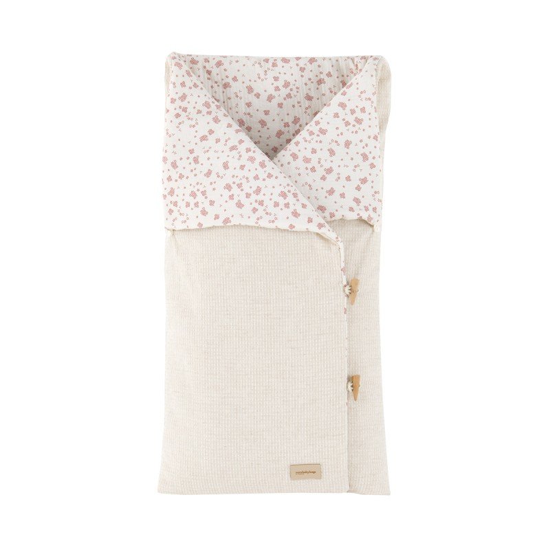 Saco Capazo X Sin Capucha Natural Rosa Cambrass