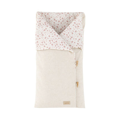 Saco Capazo X Sin Capucha Natural Rosa Cambrass