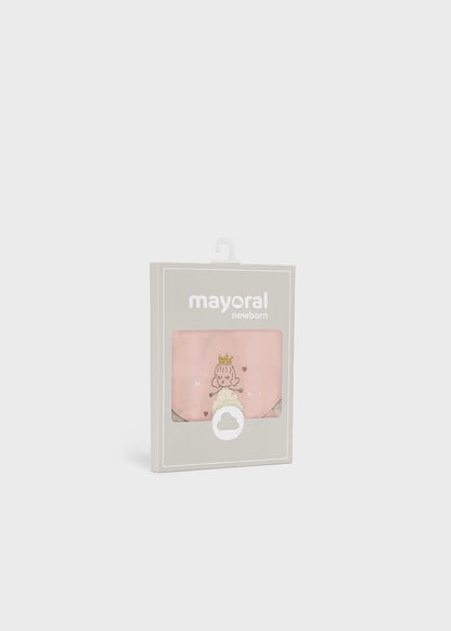 Set 2 baberos impermeables con cinta para chupete bebé 9140 MAYORAL