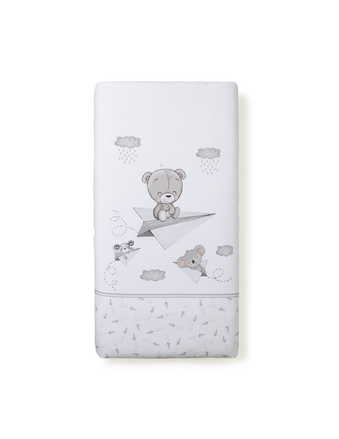 Set 2 Pcs Desenfundable F. Nordica Mod Paper Plain Gris