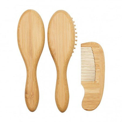 Set 3 Piezas Cepillo-Peine Bambú N Me-Uni Natural Meyco Baby
