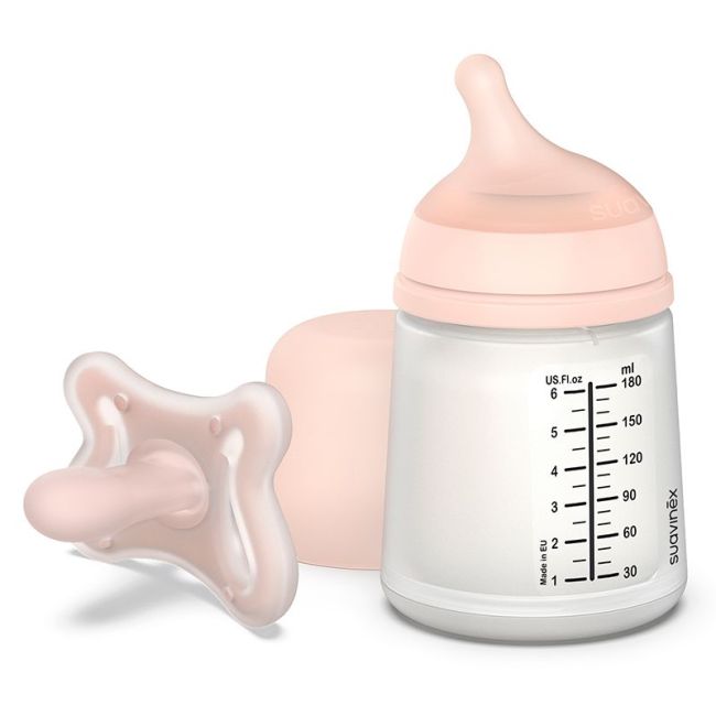Suavinex Zero Zero Chupeta + Mamadeira 180ml Kit Inicial
