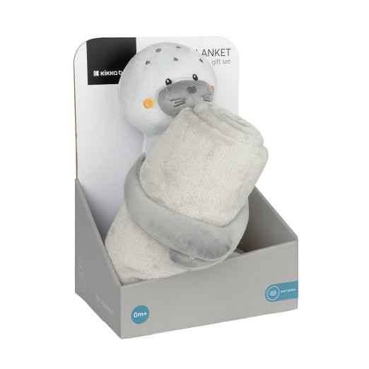 Set de regalo peluche y manta de bebé Seally Me de Kikkaboo