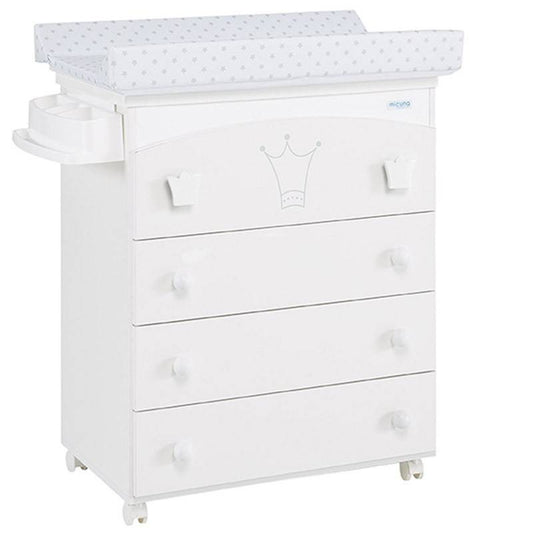 Mueble Bañera Valentina Blanco Estrellas Gris de Micuna