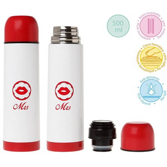 Termo Acero Mr & Mrs 500Ml de Kiokids