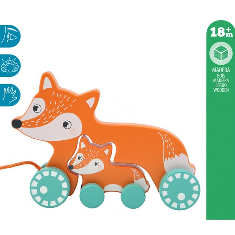 Arrastre De Madera Zorrito de Kiokids