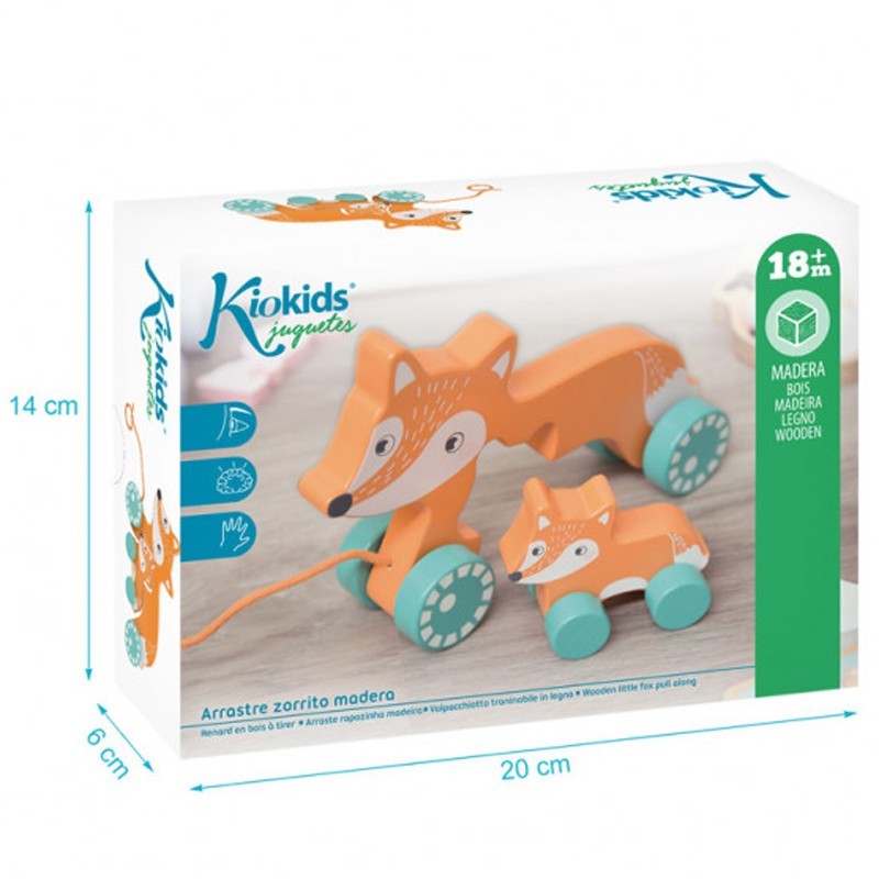 Arrastre De Madera Zorrito de Kiokids