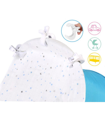Pinzas para muselinas blanco 3 Uds de Kiokids