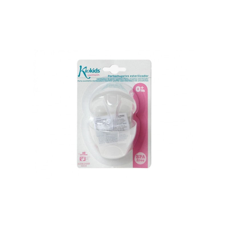 Portachupetes esterilizador blanco de Kiokids