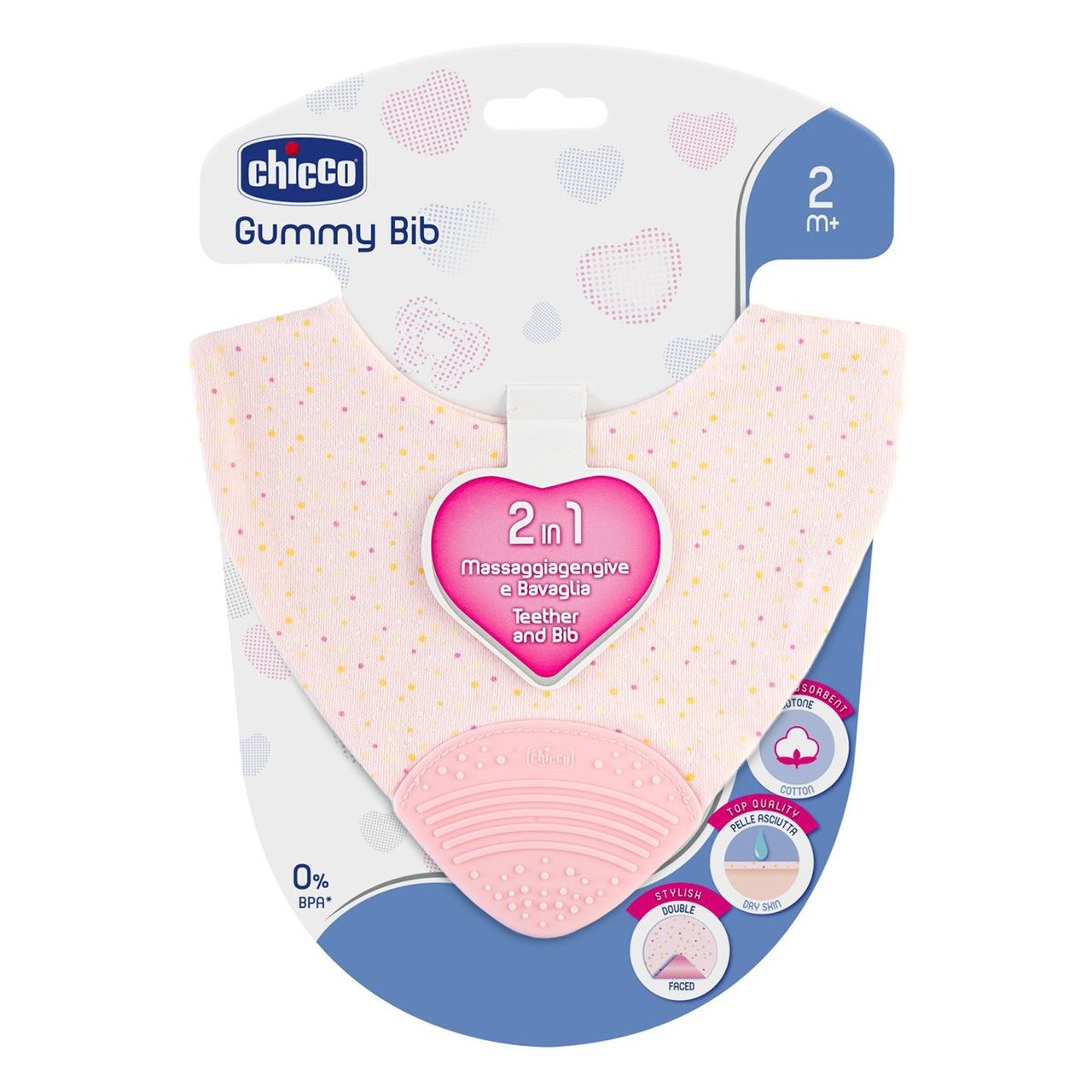 Babero + mordedor Gummy Bib de Chicco