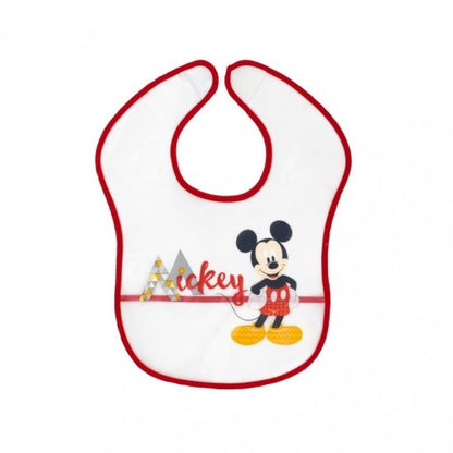 Babero Mickey mouse rojo de Disney