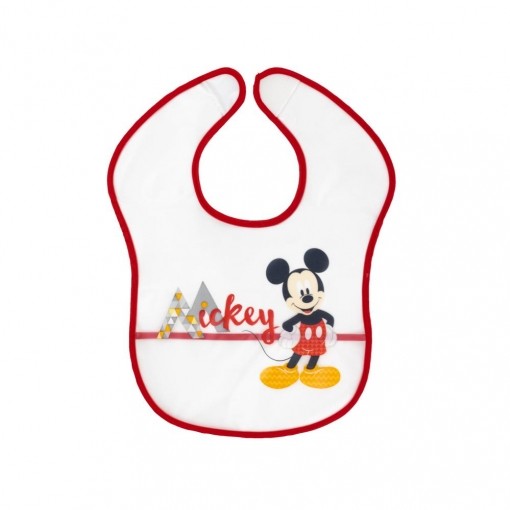 Babero Mickey mouse rojo de Disney