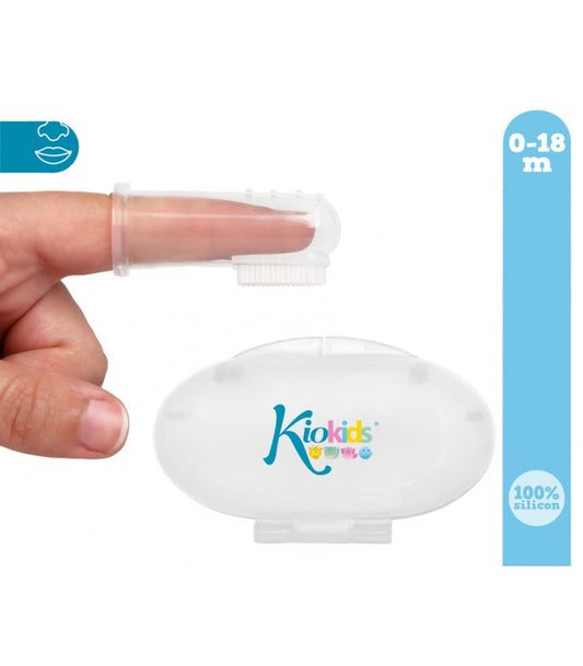 Cepillo de dientes y encias silicona + cajita de Kiokids