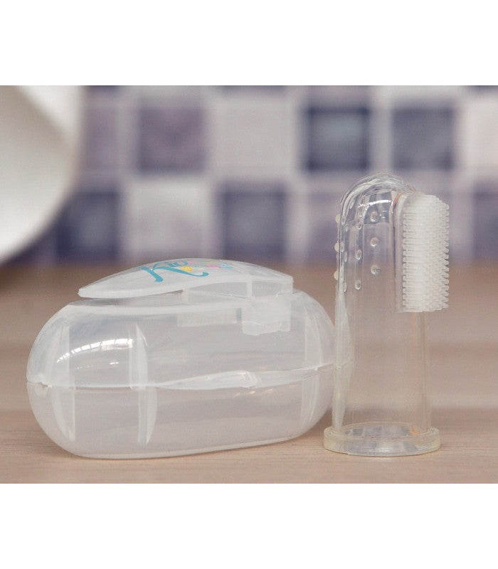 Cepillo de dientes y encias silicona + cajita de Kiokids