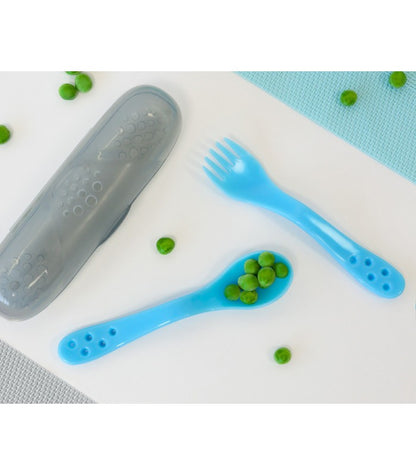 Set cubiertos de viaje con estuche de Kiokids