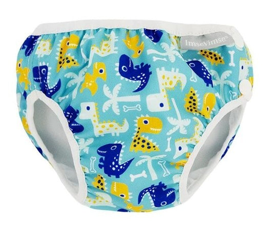 Bañado Pañal Dinosaurio Azul T 3-6m