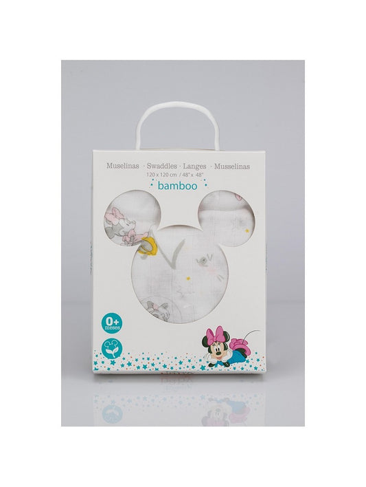 Muselina Bamboo Minnie Rosa de Disney