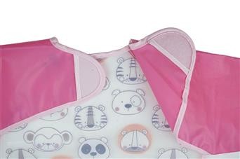PACK 2 BABEROS MANGAS ZOO PINK de olmitos