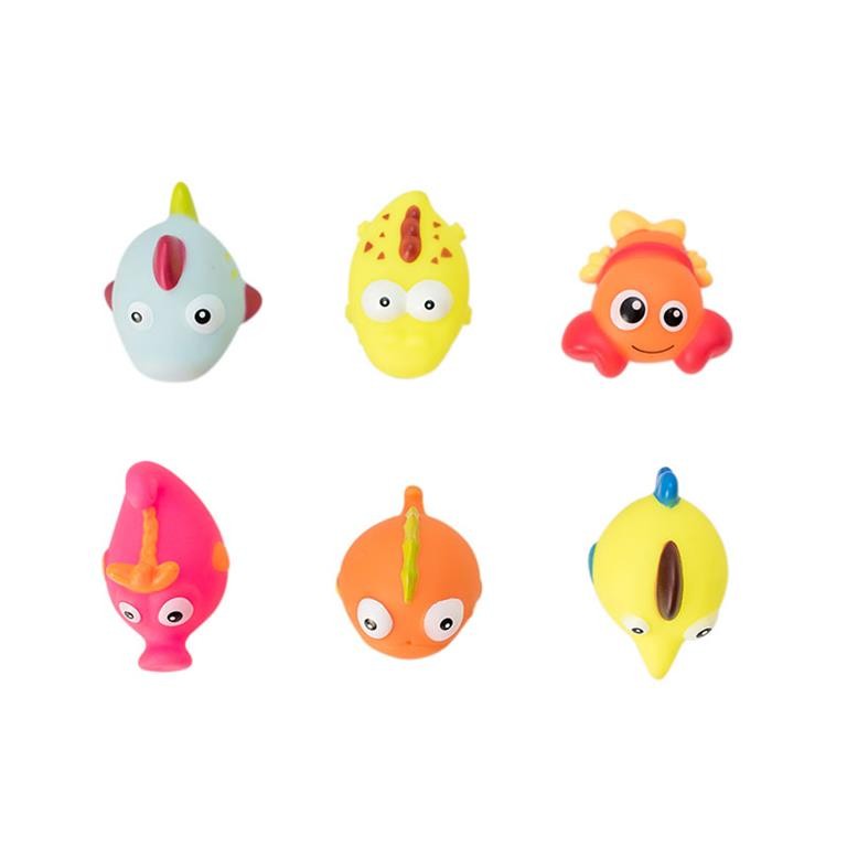 Juguetes para el baño red de 6 animales marinos de olmitos