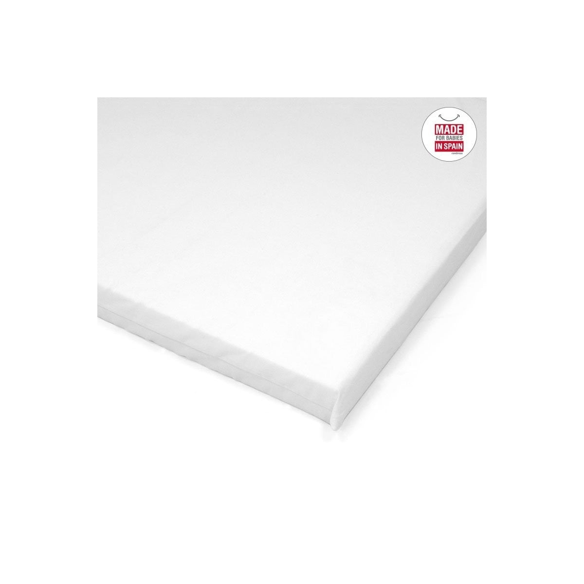 Colchón Minicuna Liso Blanco 46x81de Cambrass