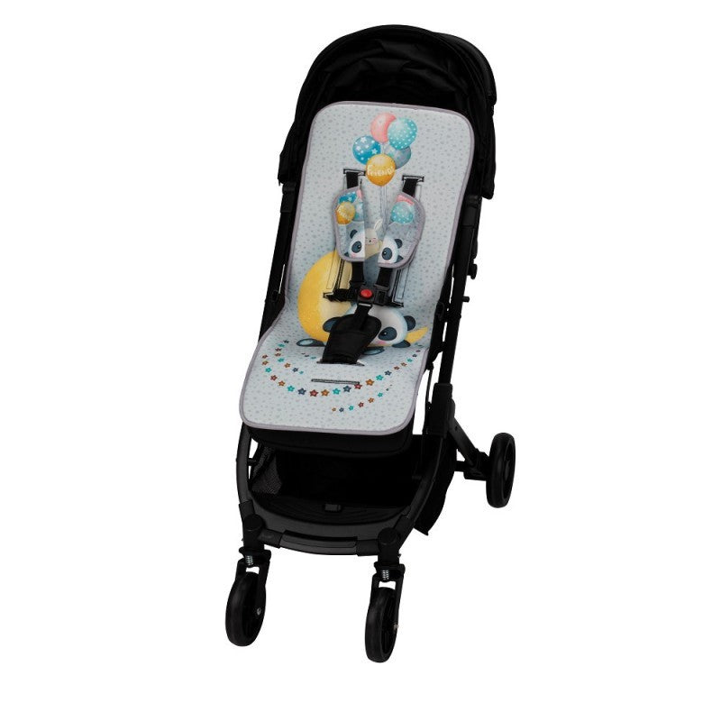 Colchoneta Silla de Paseo Universal Panda + Protectores de Interbaby