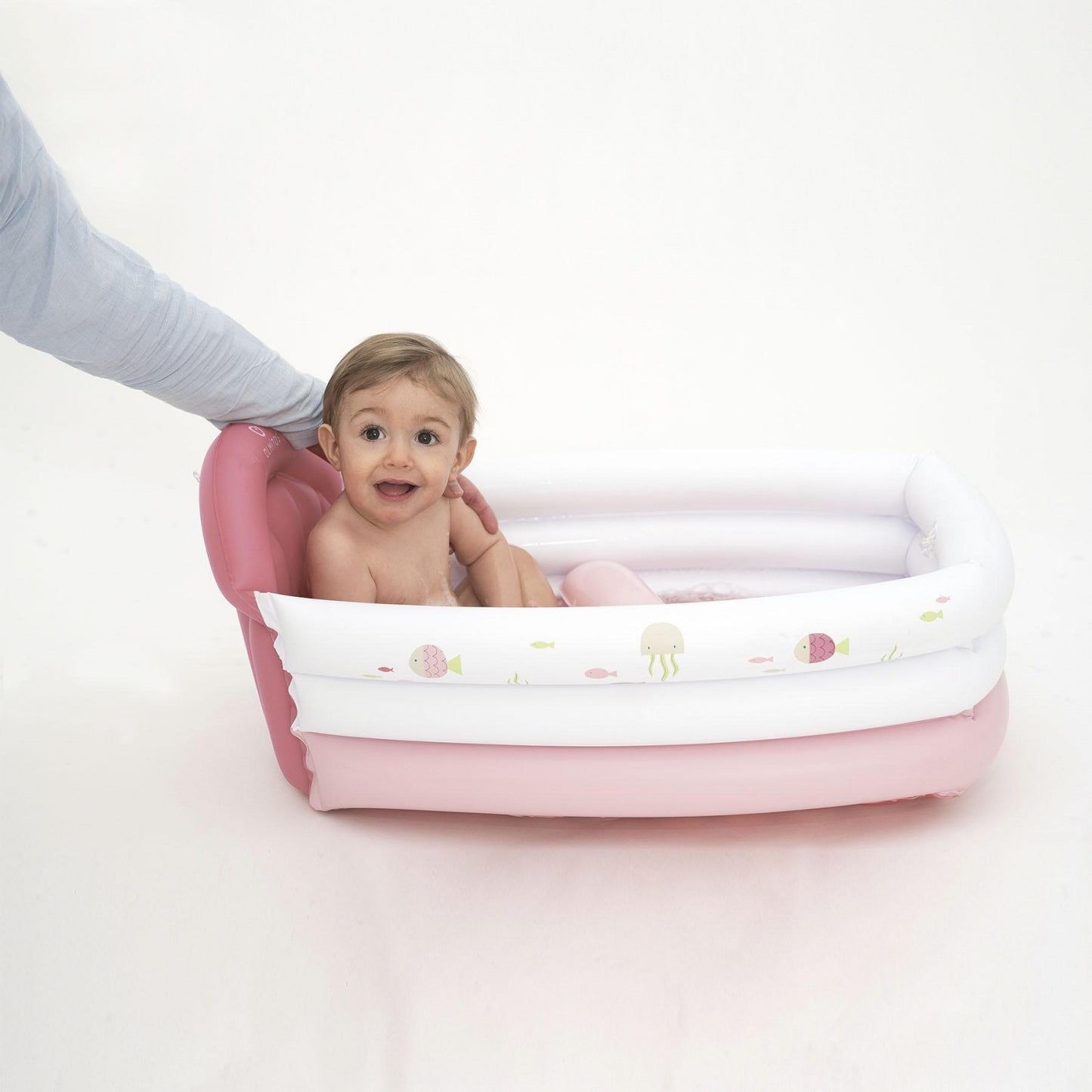 bañera hinchable rosa de olmitos