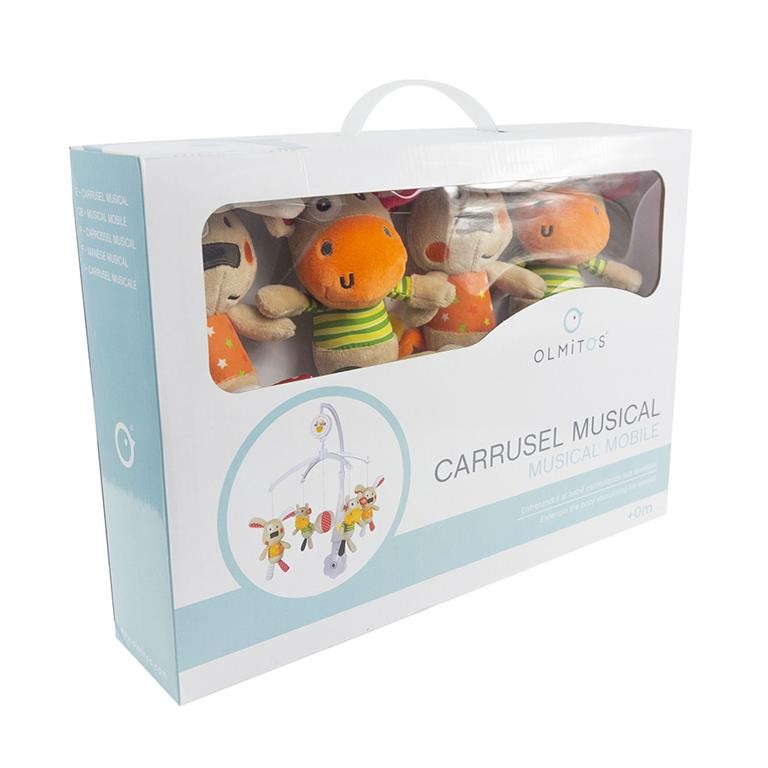 CARRUSEL MUSICAL CUNA DOG COLORES OLMITOS