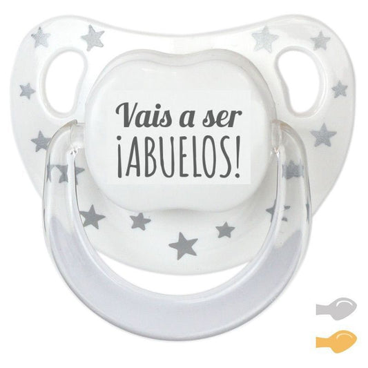 Chupete "Vais a Ser Abuelos" Star 0-6M de Mi Pipo