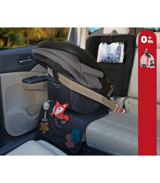 Protector de Asiento Versátil Negro de Kiokids