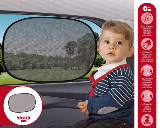 Parasol para coche Negro 48x30cm de Kiokids