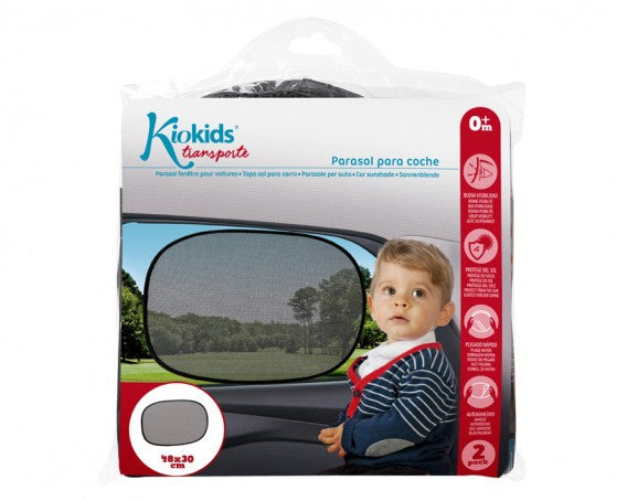 Parasol para coche Negro 48x30cm de Kiokids