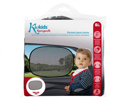 Parasol para coche Negro 48x30cm de Kiokids
