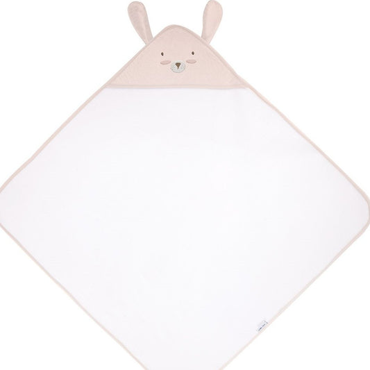 Capa de baño 90x90 Rabbits in love Rosa de Kikkaboo