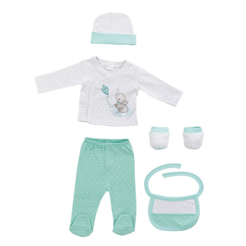 Set Regalo Primera Puesta Bamboo Elefantito de Interbaby