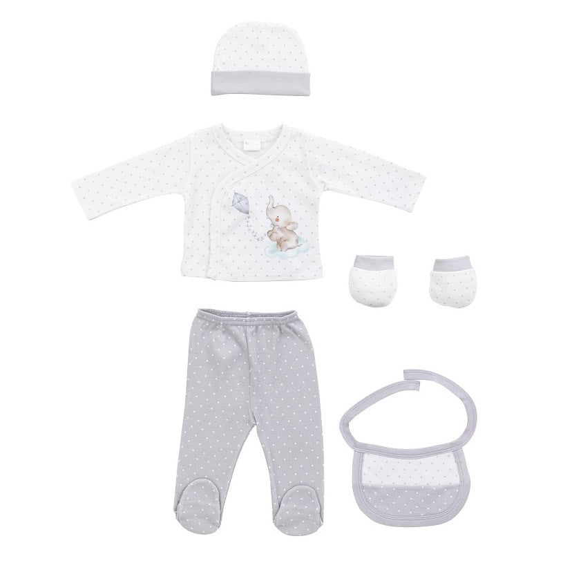 Set Regalo Primera Puesta Bamboo Elefantito de Interbaby